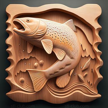 3D model st trout (STL)